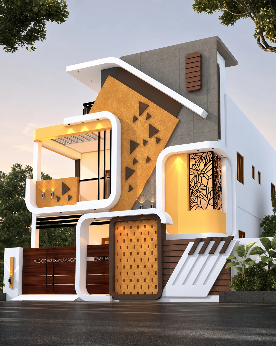 Geometric Warm Modern